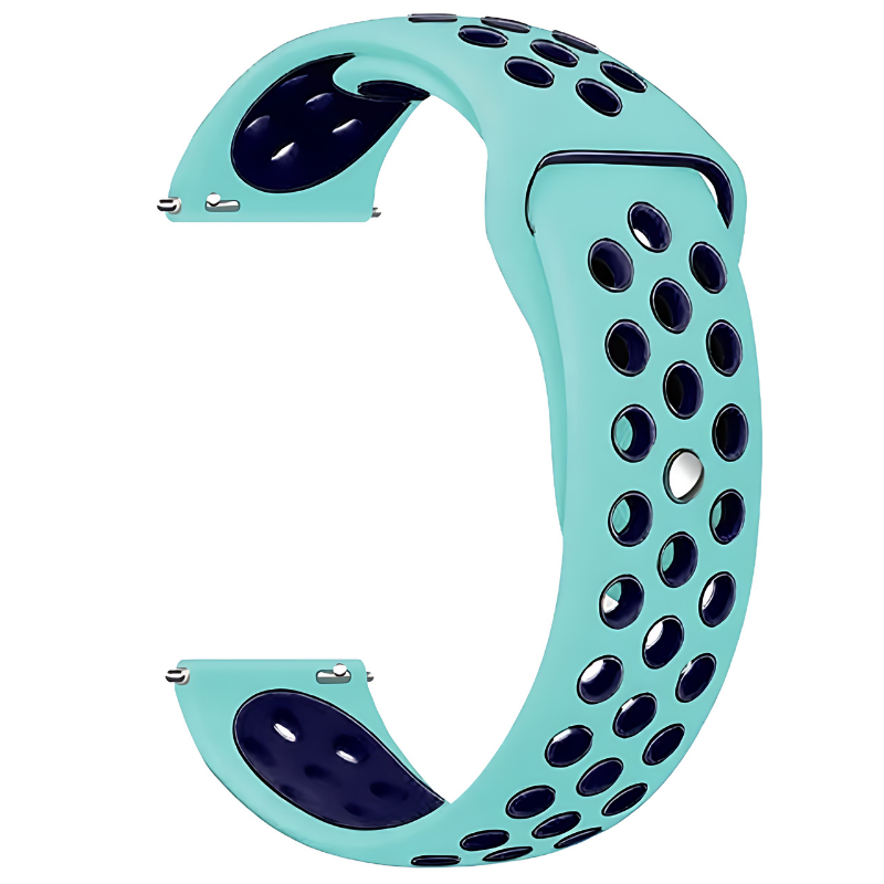 Tiffany Blue & Blue Active Silicone Band for Samsung Watch in 20mm/22mm