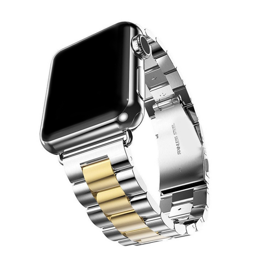 Silver Gold Chain Link Band for Apple Watch