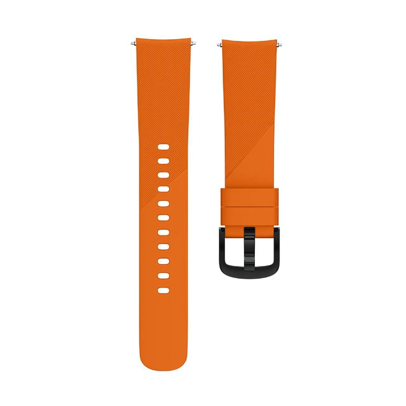 Orange Dual Tone Silicone Line Band for Samsung Watch in 20mm