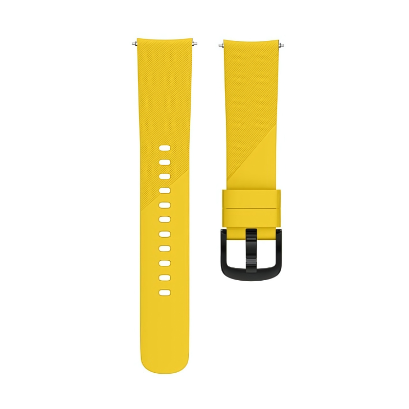 Yellow Dual Tone Silicone Line Band for Samsung Watch in 20mm