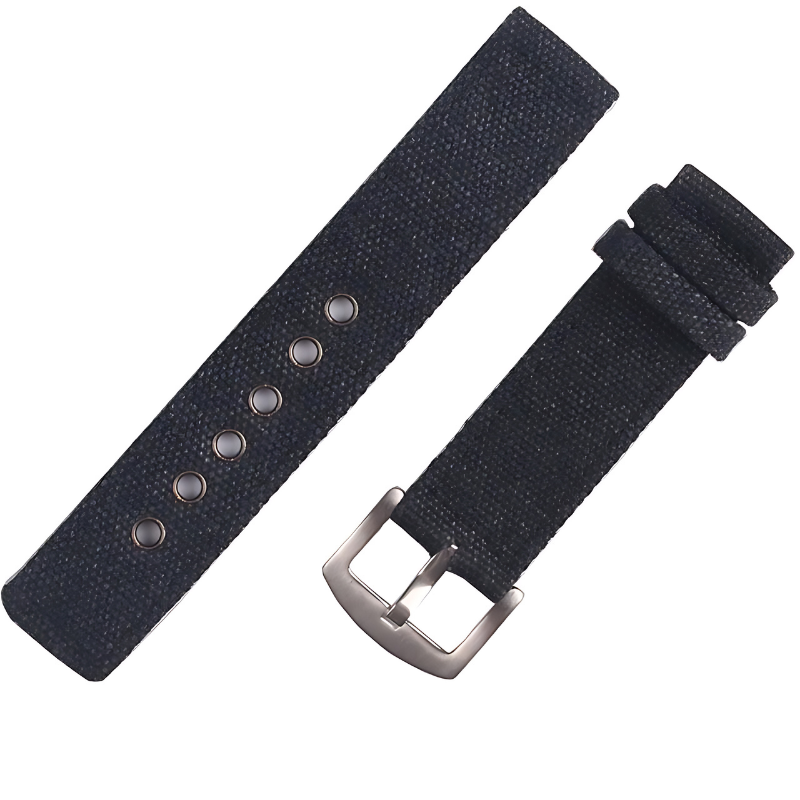Black Fabric NATO Band for Samsung Watch in 20mm/22mm