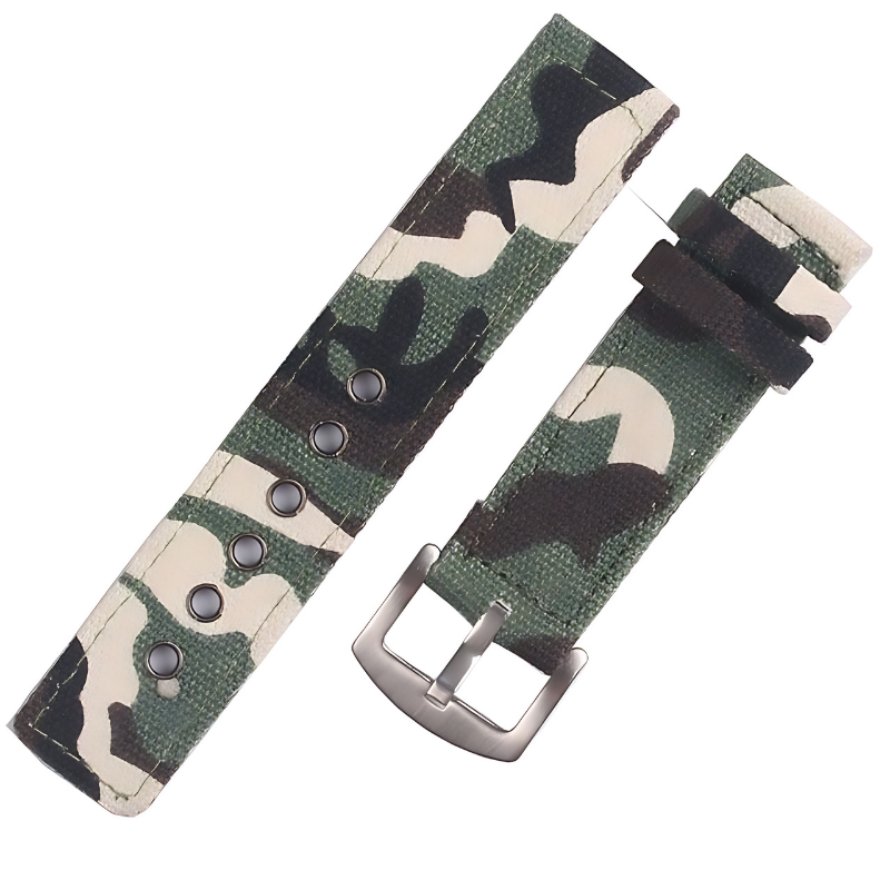 Camouflage Green Fabric NATO Band for Samsung Watch in 20mm/22mm