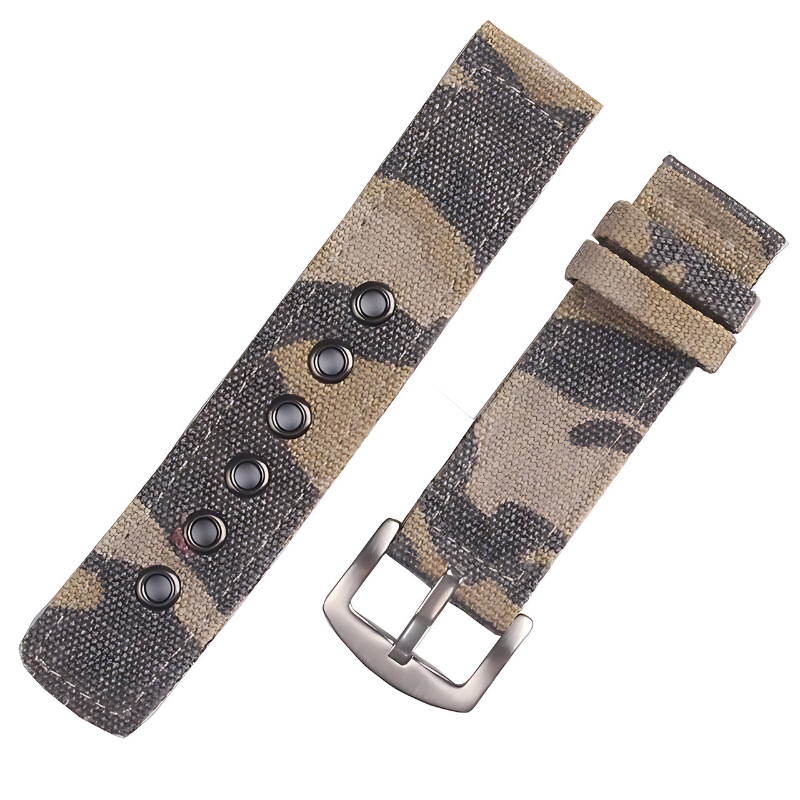 Camouflage Grey Fabric NATO Band for Samsung Watch in 20mm/22mm