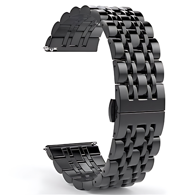 Black Jubilee Stainless Steel Band for Samsung Watch in 20mm/22mm