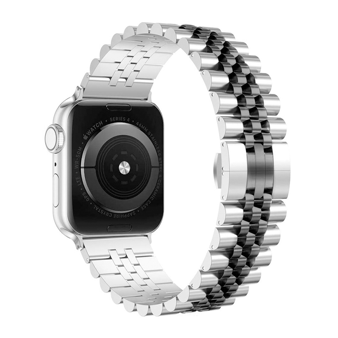 Silver Black Jubilee Band for Apple Watch - 38mm