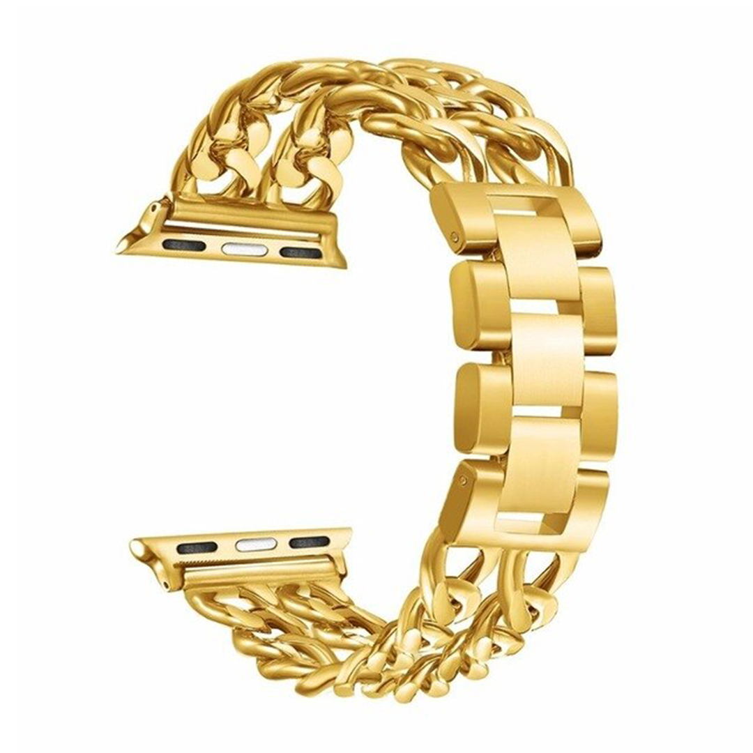 Gold Lux Double Chain Link Band for Apple Watch - 38mm