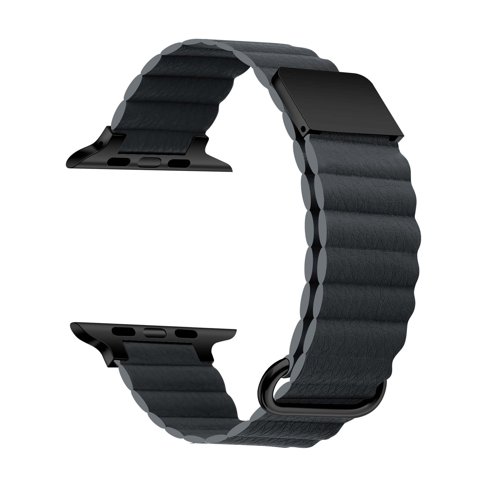 Grey Magnetic Leather Band for Apple Watch - 38mm