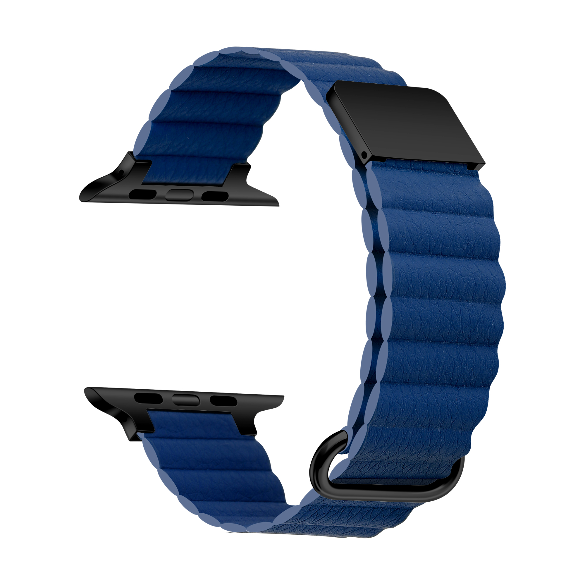 Midnight Blue Magnetic Leather Band for Apple Watch - 38mm