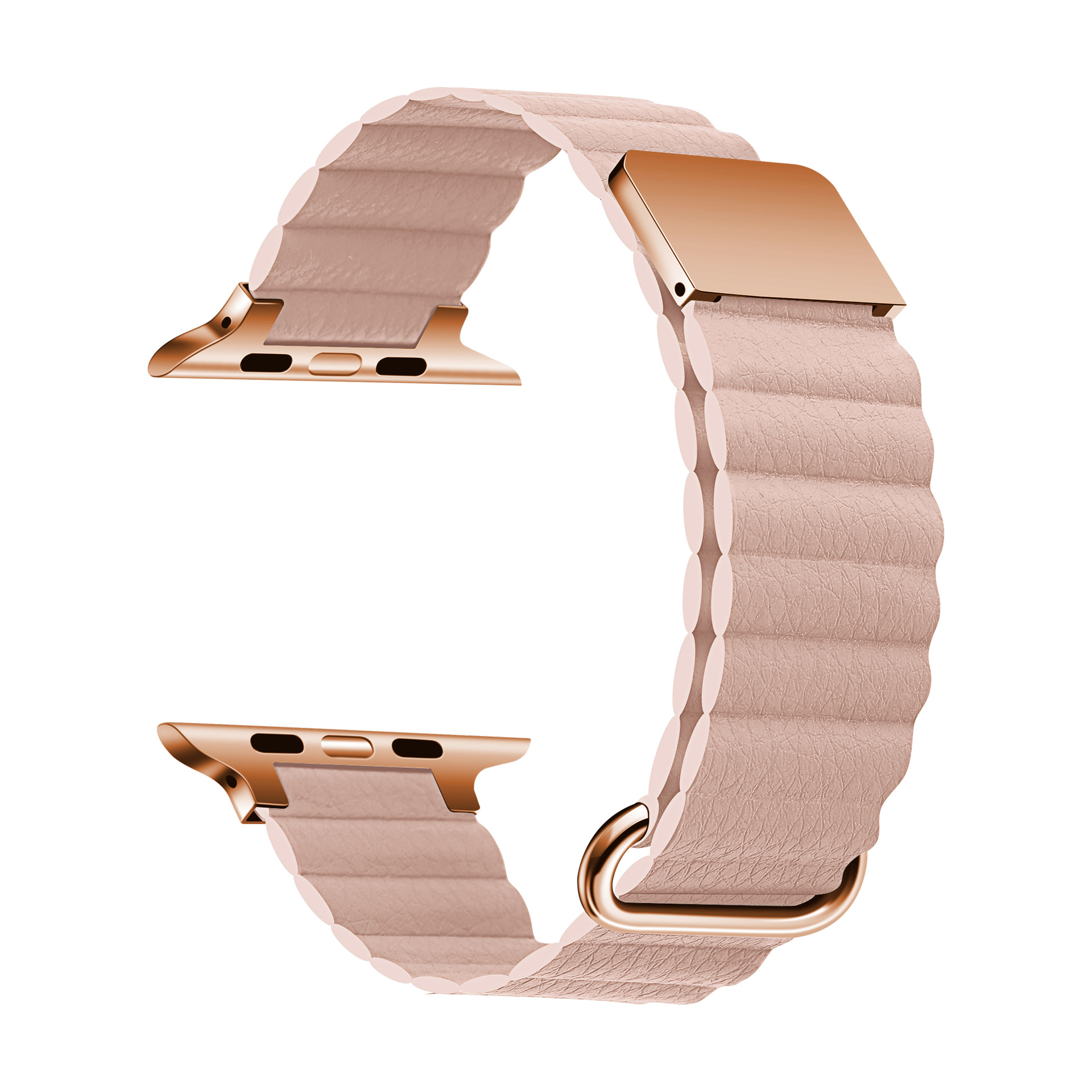 Pink Magnetic Leather Band for Apple Watch - 38mm