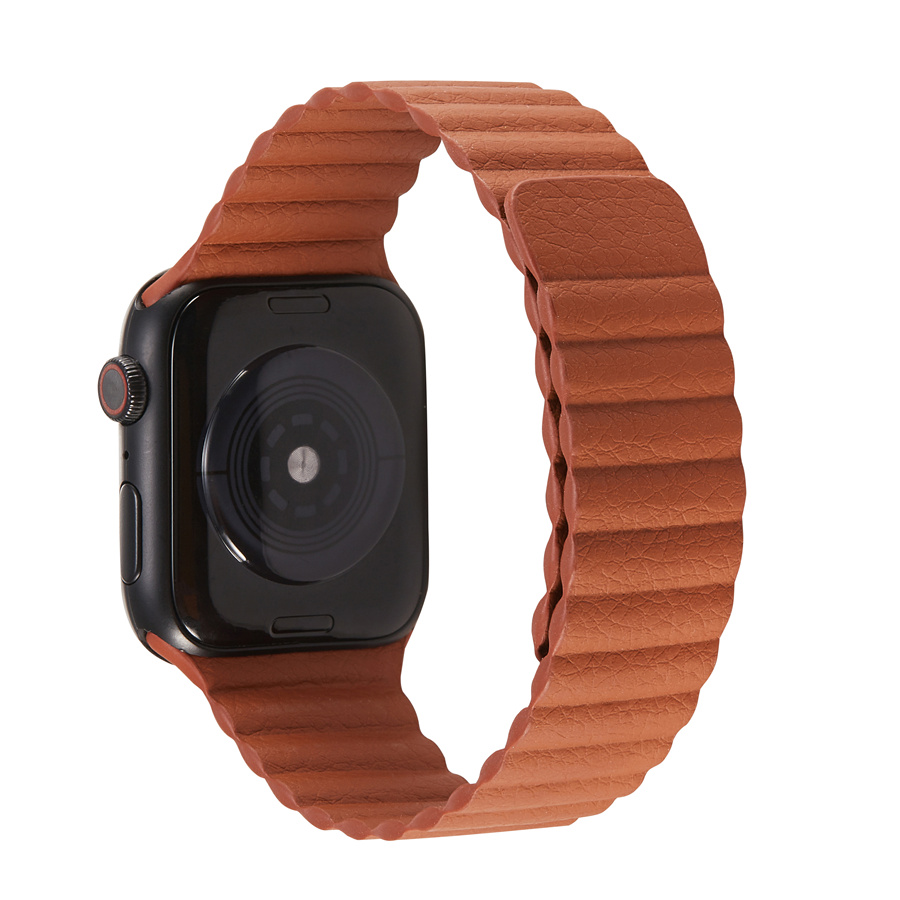 Brown Magnetic Leather Link for Apple Watch - 38mm