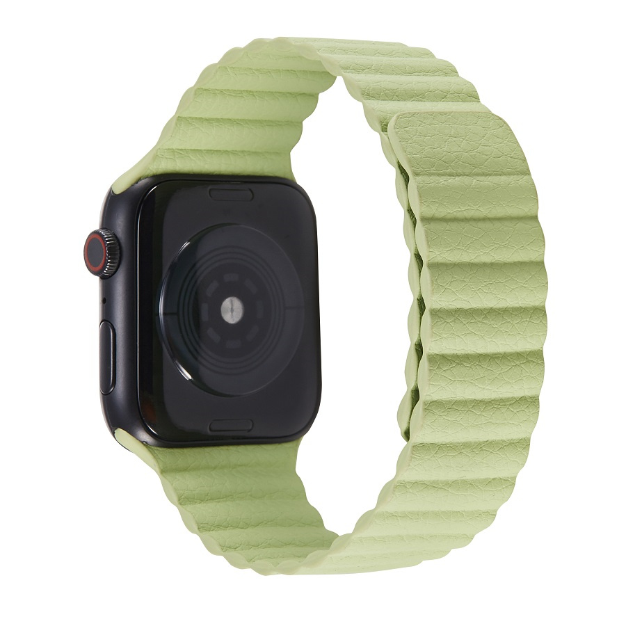 Green Mist Magnetic Leather Link for Apple Watch - 38mm