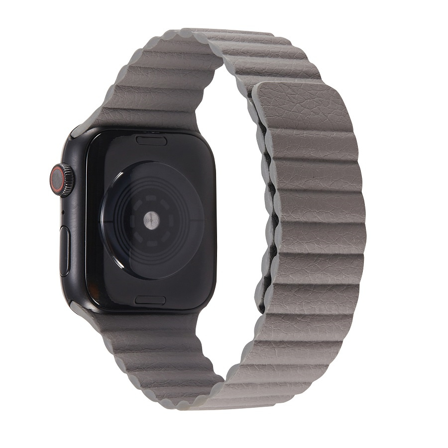 Grey Magnetic Leather Link for Apple Watch - 38mm