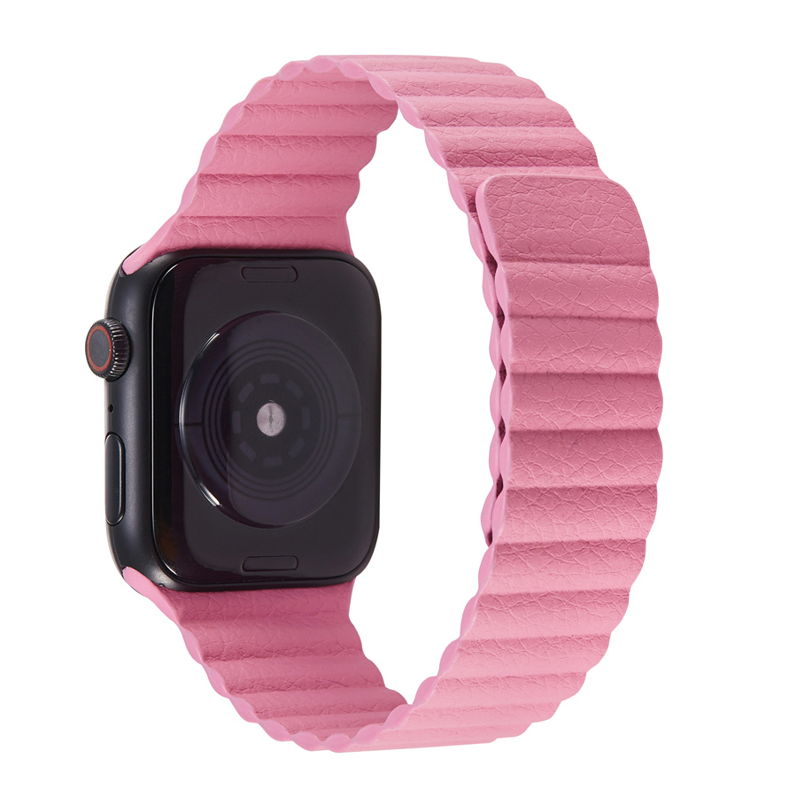 Pink Magnetic Leather Link for Apple Watch - 38mm