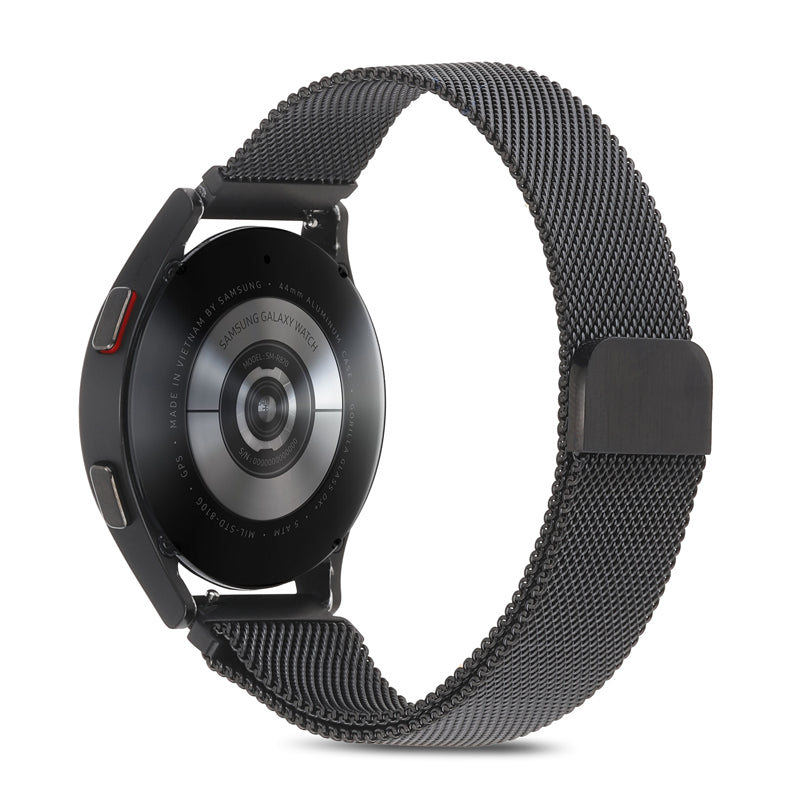 Black Magnetic Milanese for Samsung Watch in 20mm/22mm