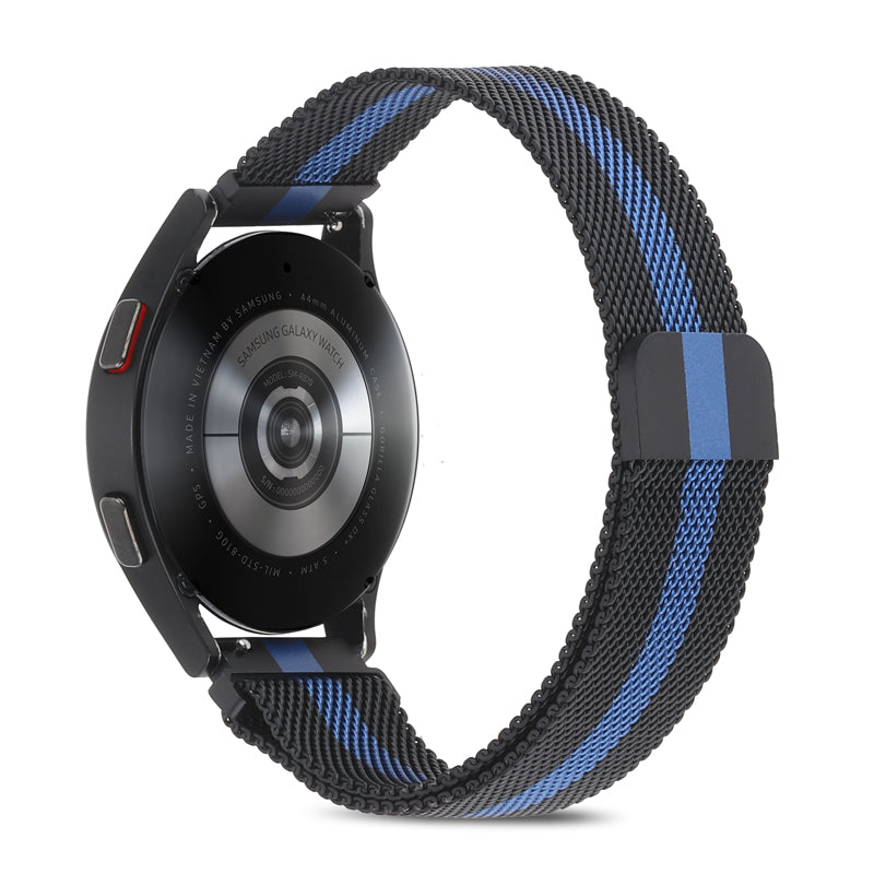 Black & Blue Magnetic Milanese for Samsung Watch in 20mm/22mm