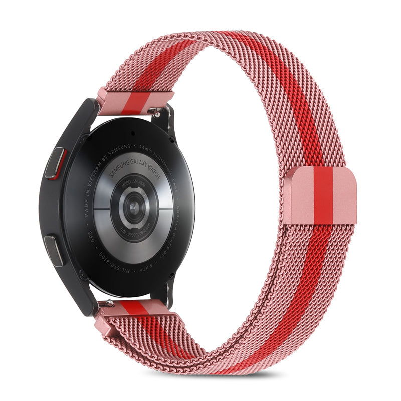 Pink & Red Magnetic Milanese for Samsung Watch in 20mm/22mm