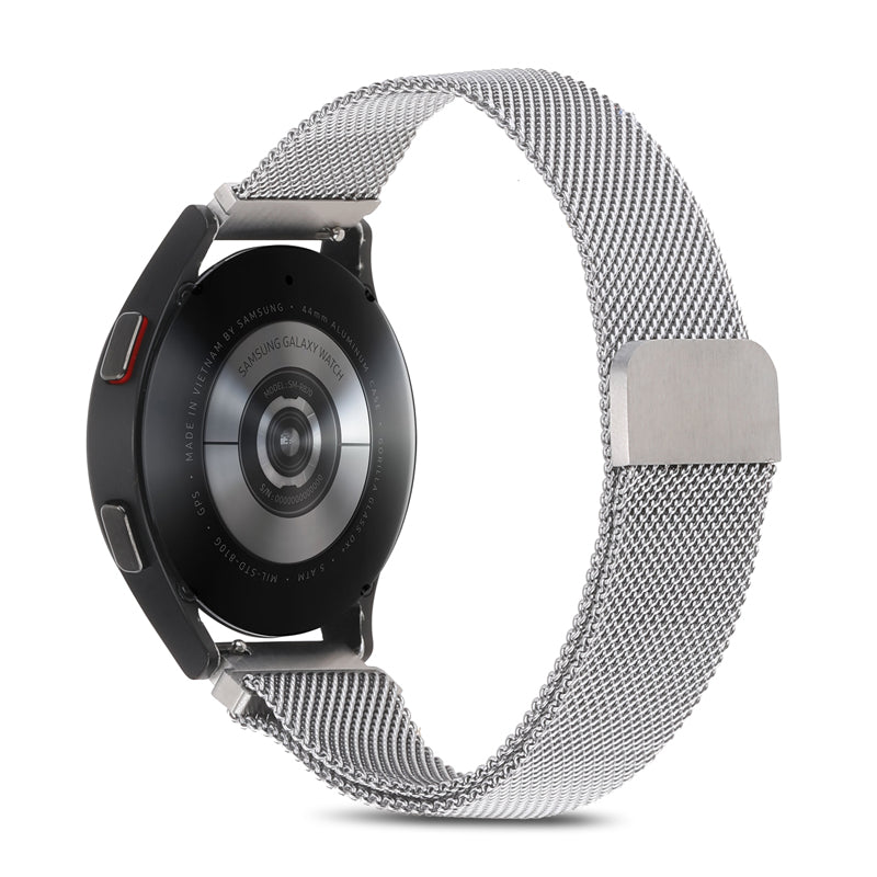Silver Magnetic Milanese for Samsung Watch in 20mm/22mm