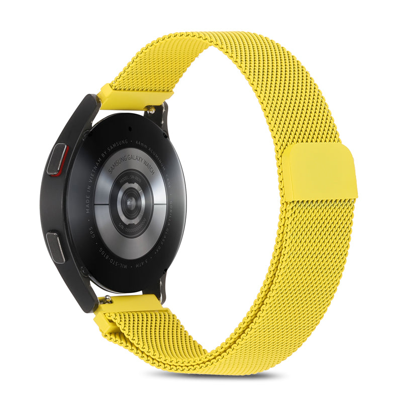 Yellow Magnetic Milanese for Samsung Watch in 20mm/22mm
