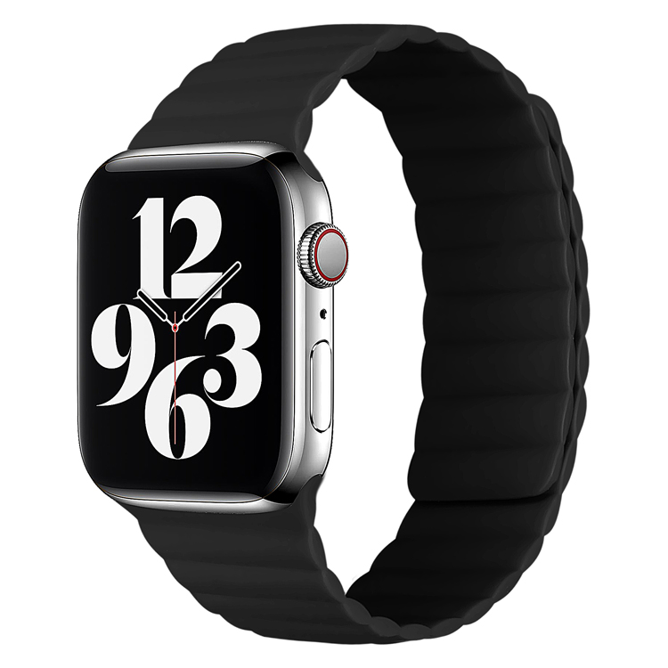 Black Magnetic Silicone Band for Apple Watch - 38mm