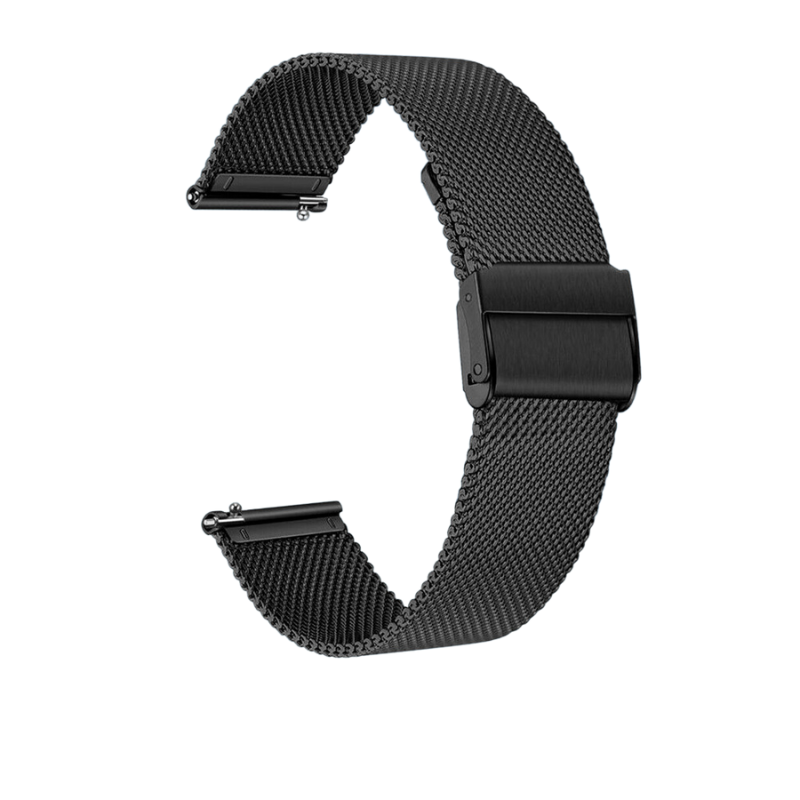Black Milanese Buckle Band for Samsung Watch in 20mm/22mm