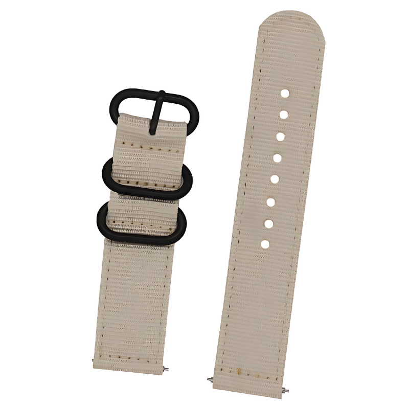 Beige Nato Band for Samsung Watch in 20mm/22mm