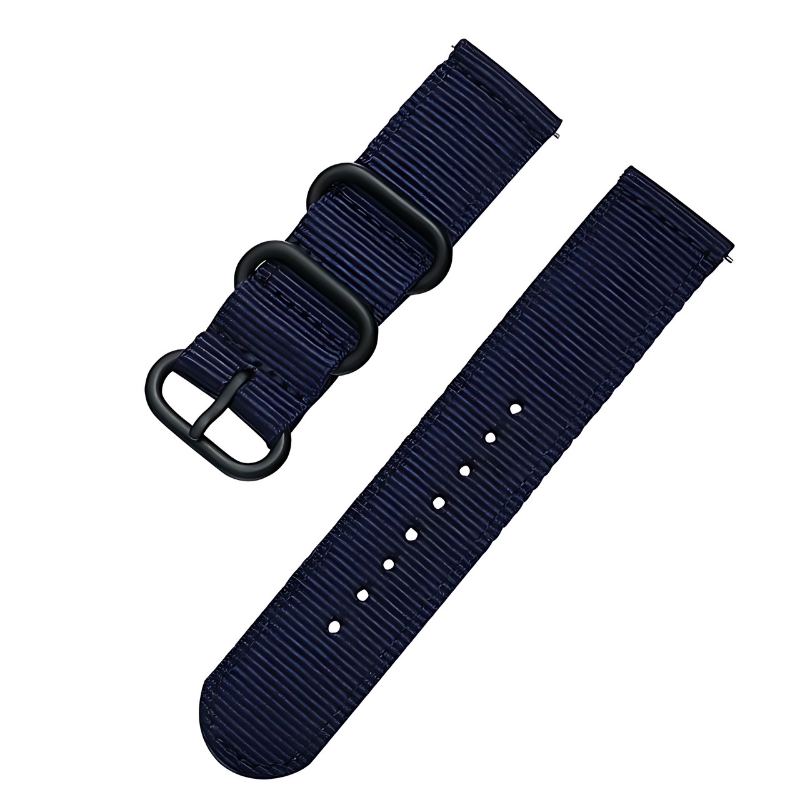 Blue Nato Band for Samsung Watch in 20mm/22mm