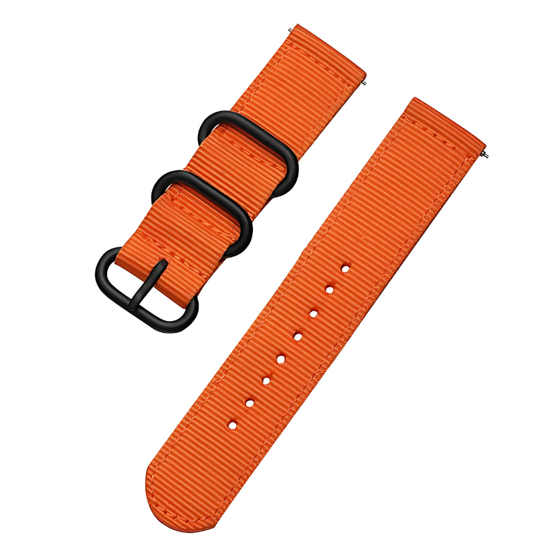 Orange Nato Band for Samsung Watch in 20mm/22mm