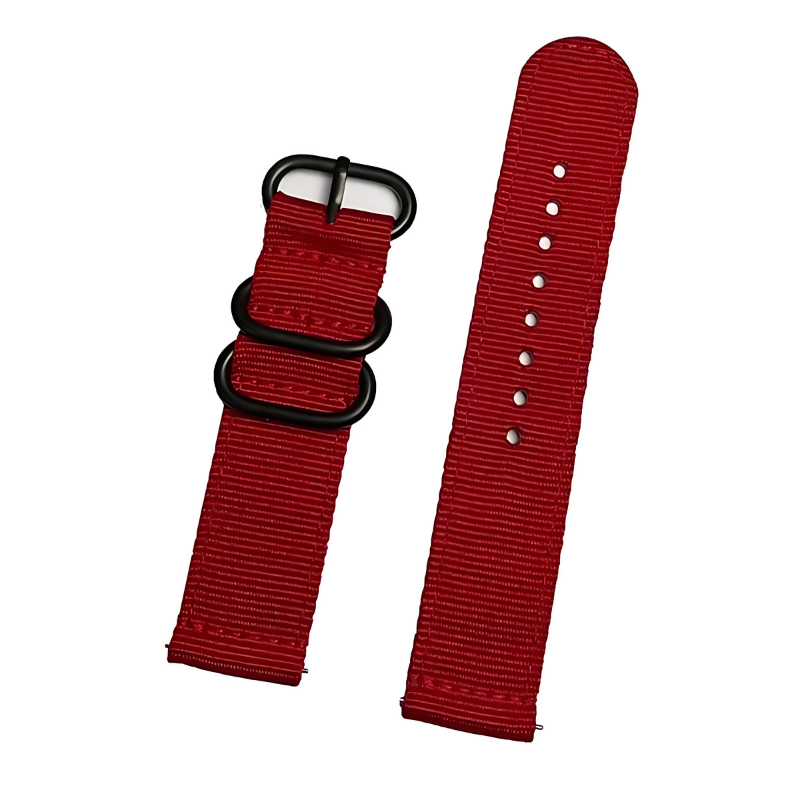 Red Nato Band for Samsung Watch in 20mm/22mm