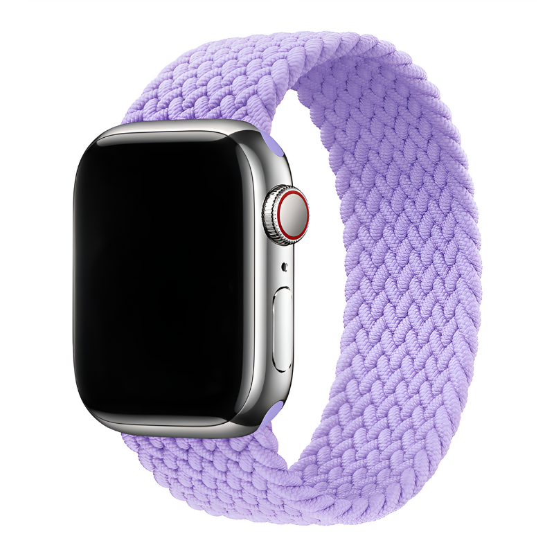 Lavender Braided Solo Loop for Apple Watch Strap in 38mm/40mm/41mm & 42mm/44mm/45mm/49mm