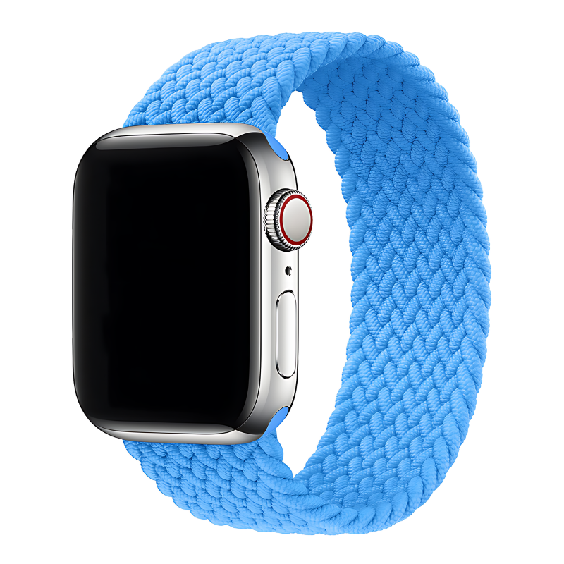 Sky Blue Braided Solo Loop for Apple Watch Strap in 38mm/40mm/41mm & 42mm/44mm/45mm/49mm