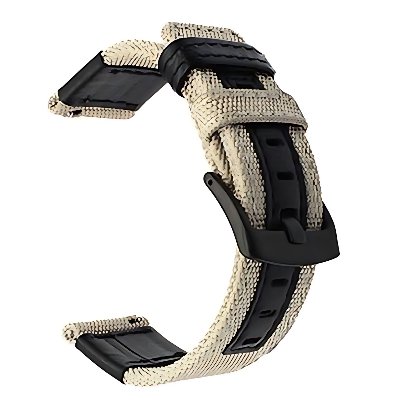 Khaki Nylon Watch Band for Samsung Watch in 20mm/22mm