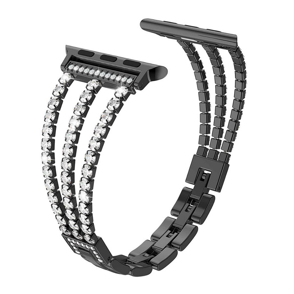 Black Precious Diamond Bracelet for Apple Watch, 38mm