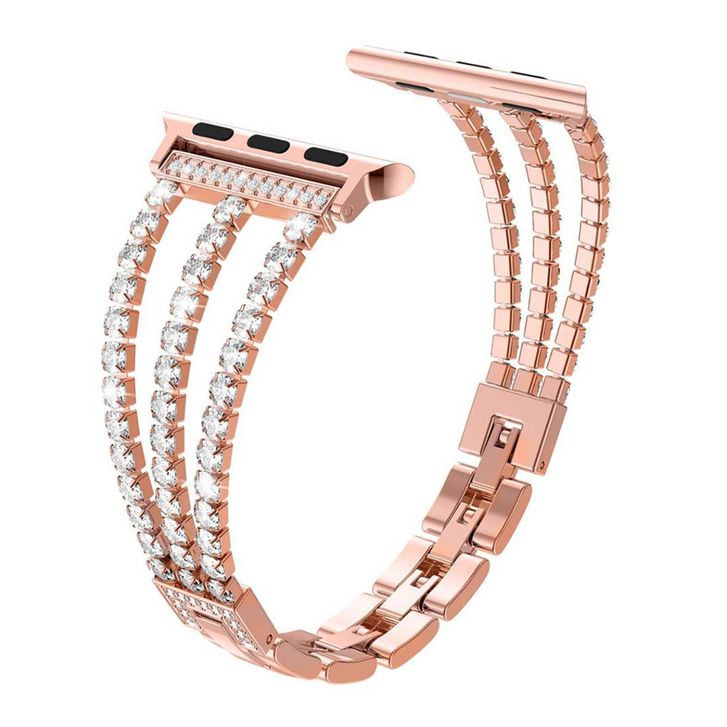 Rose Gold Precious Diamond Bracelet for Apple Watch, 38mm