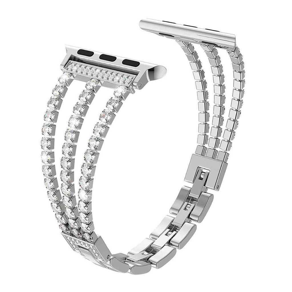 Silver Precious Diamond Bracelet for Apple Watch, 38mm