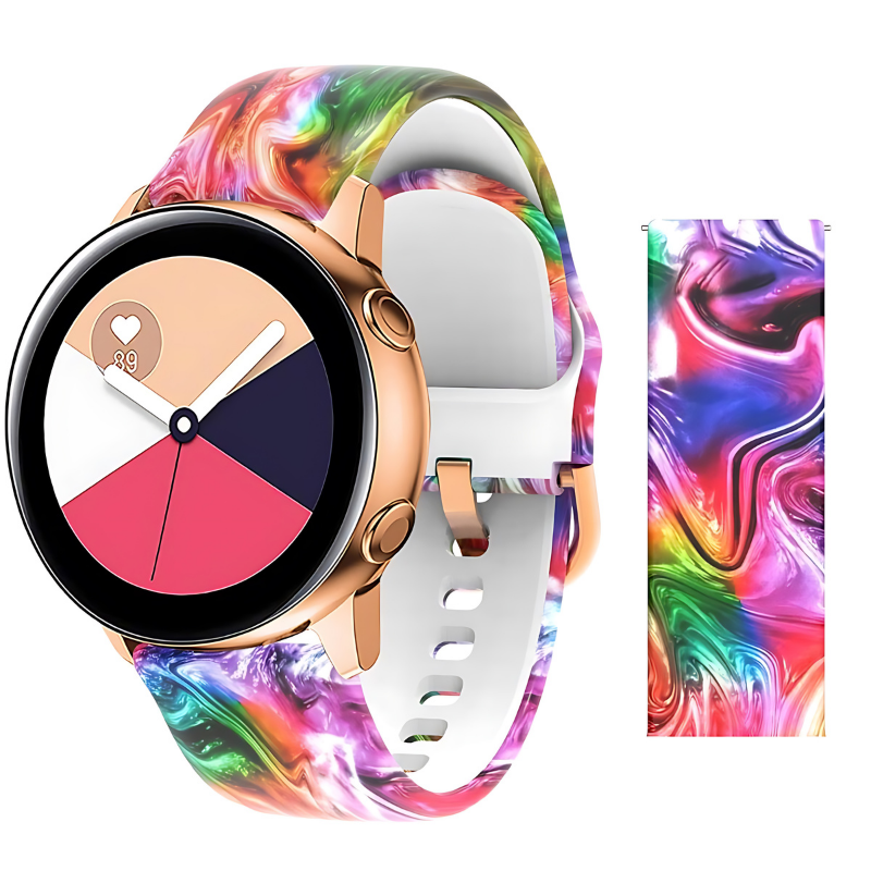 Galaxy Printed Silicone Band for Samsung Watch in 20mm/22mm