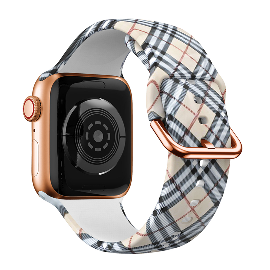 Lattice Printed Silicone Band for Apple Watch, 38mm