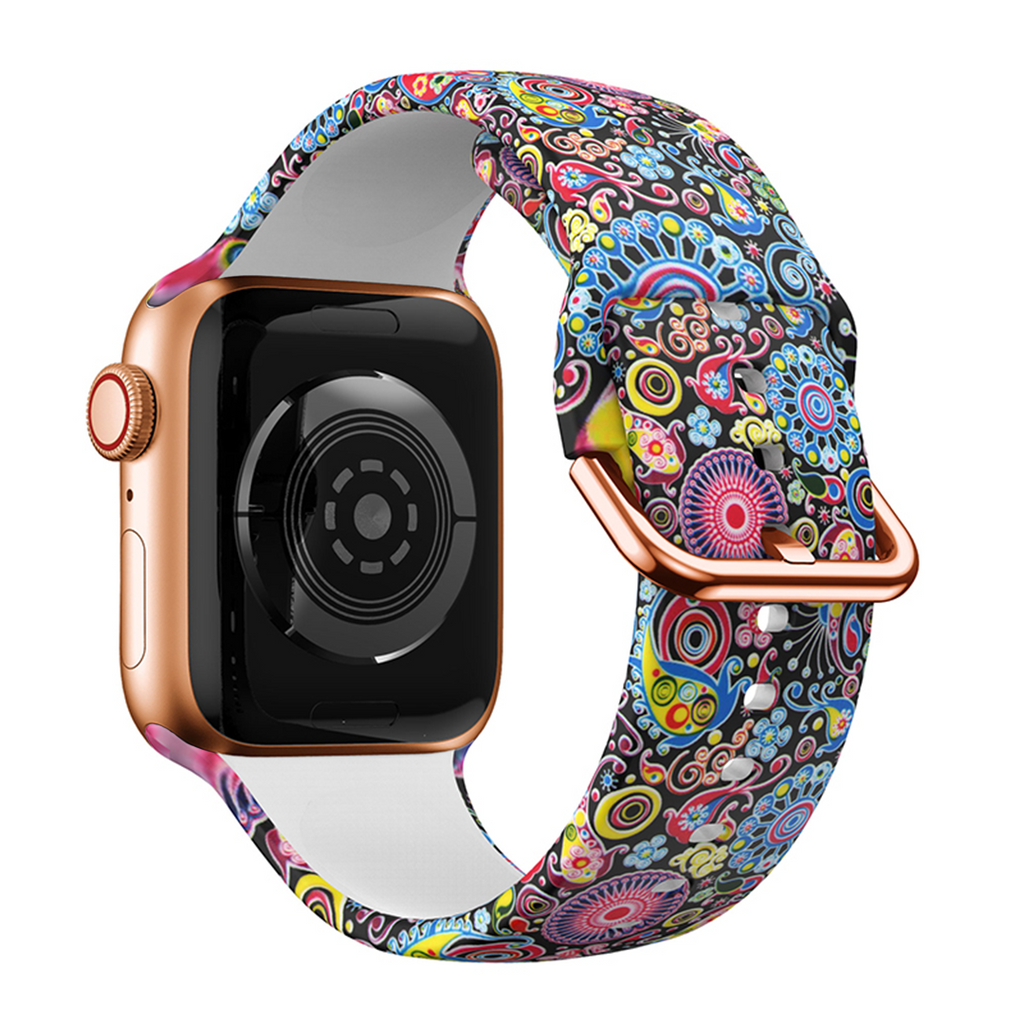 Seajelly Printed Silicone Band for Apple Watch, 38mm