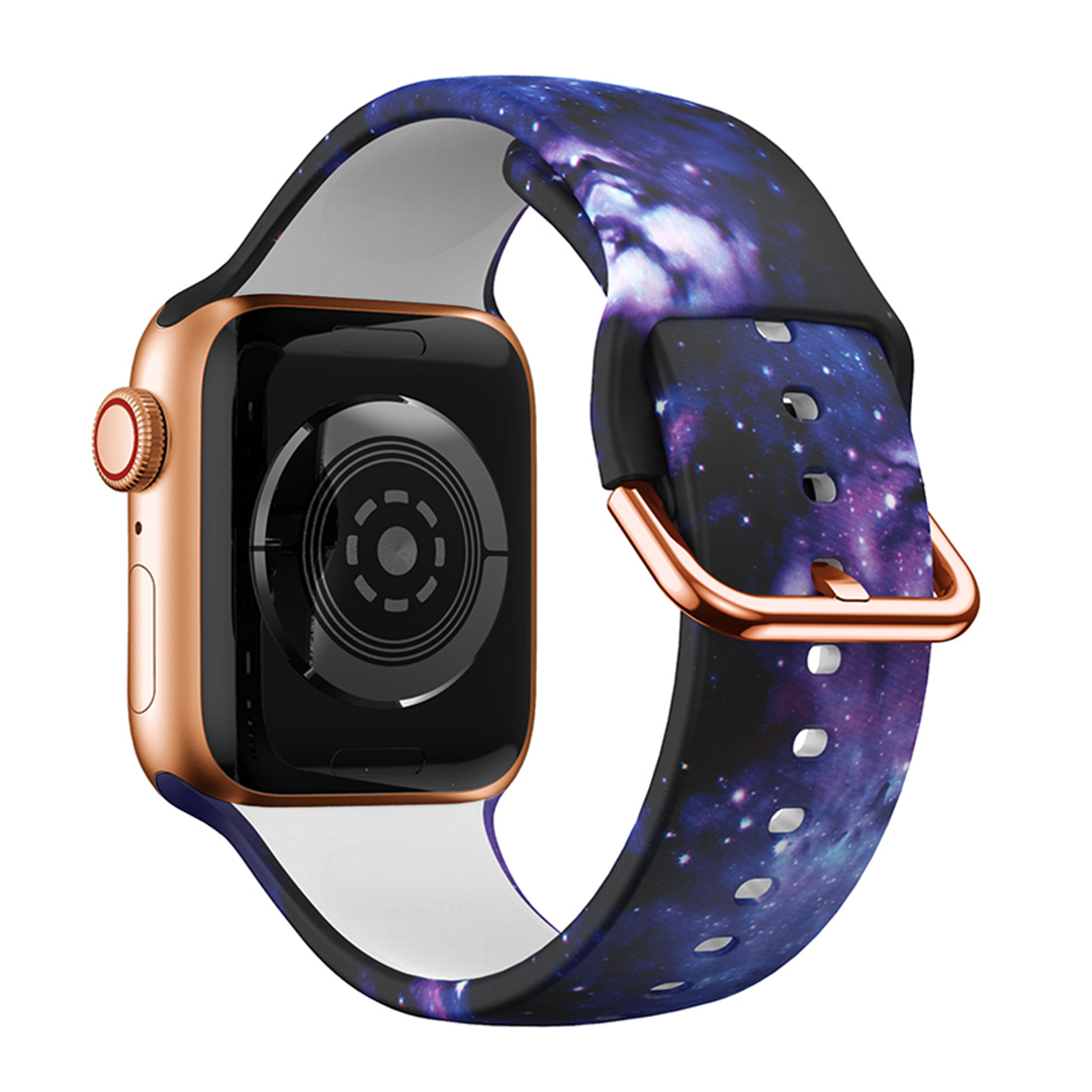 Star Printed Silicone Band for Apple Watch, 38mm