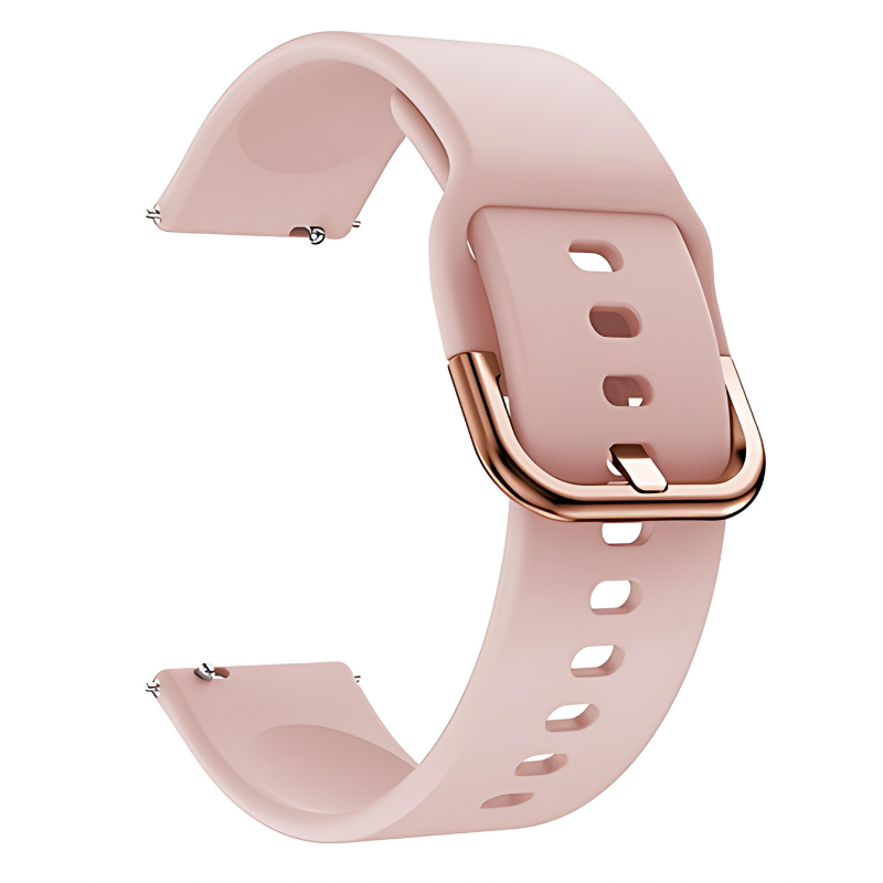 Pink Silicone Buckle Band for Samsung Watch in 20mm/22mm