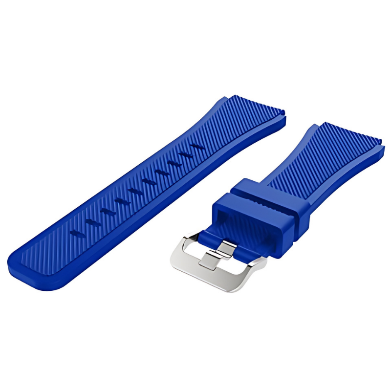 Blue Silicone Line Band for Samsung Watch in 20mm/22mm