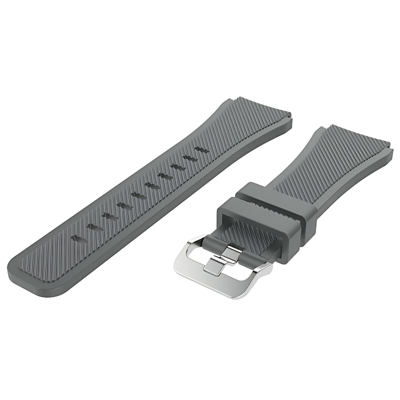 Grey Silicone Line Band for Samsung Watch in 20mm/22mm