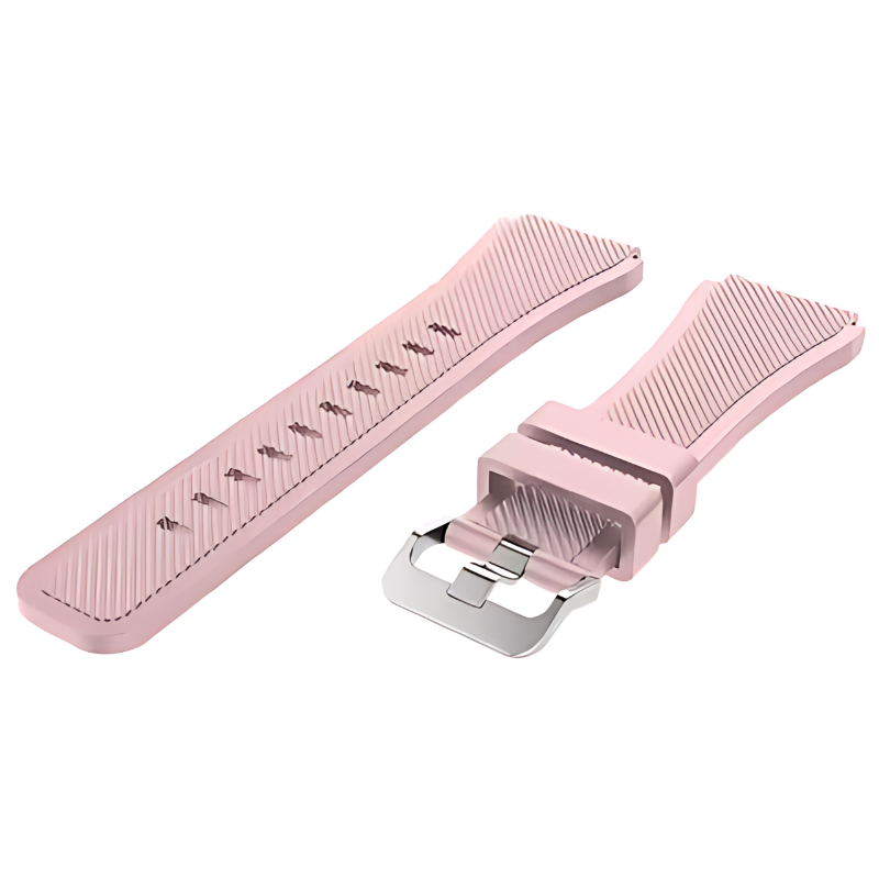 Pink Silicone Line Band for Samsung Watch in 20mm/22mm