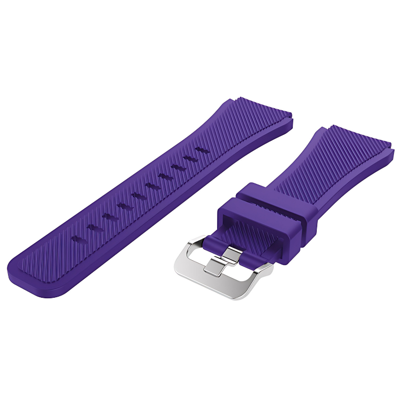 Purple Silicone Line Band for Samsung Watch in 20mm/22mm