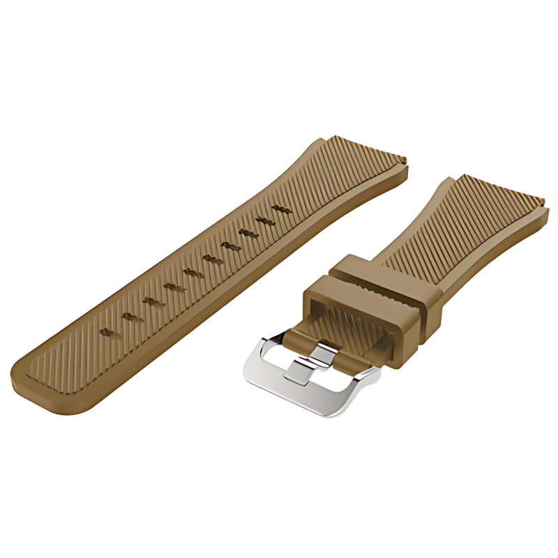 Walnut Silicone Line Band for Samsung Watch in 20mm/22mm