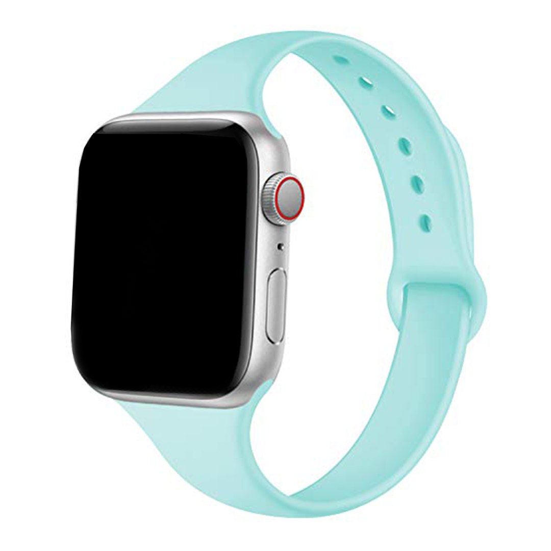 Ice Blue Slim Silicone Band for Apple Watch, 38mm