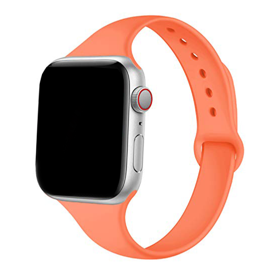 Orange Slim Silicone Band for Apple Watch, 38mm