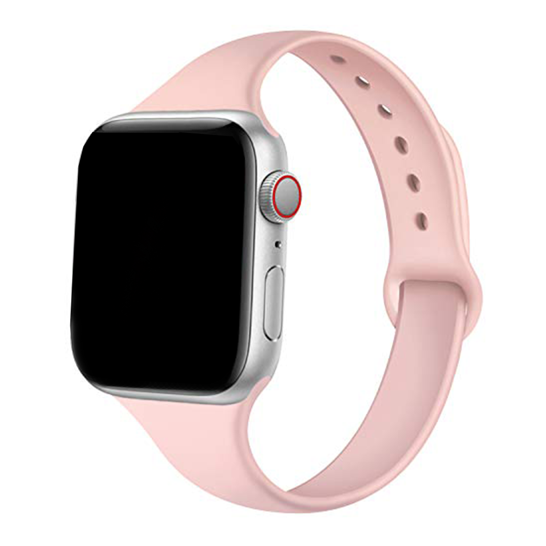 Pink Slim Silicone Band for Apple Watch, 38mm