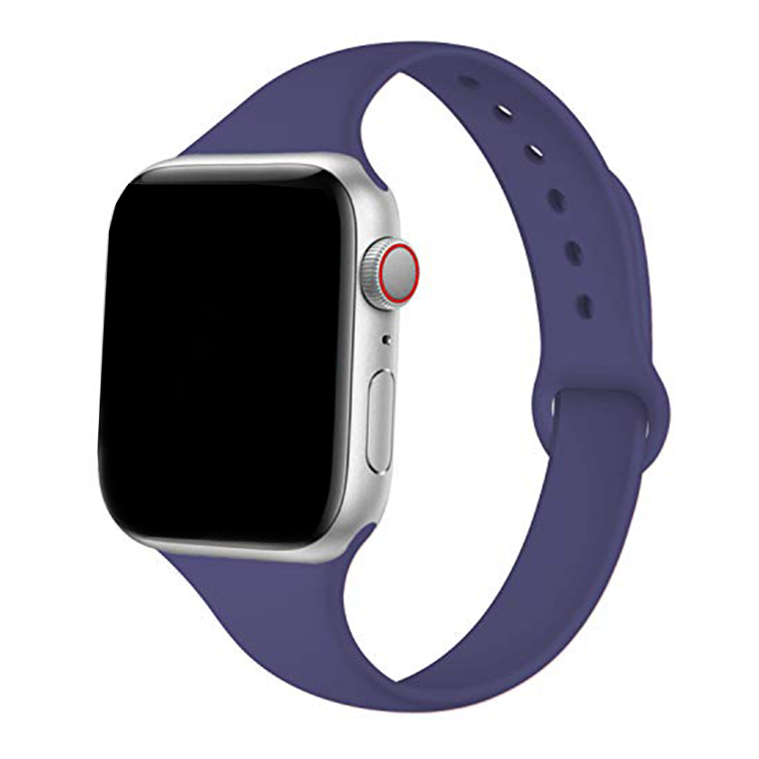 Purple Slim Silicone Band for Apple Watch, 38mm