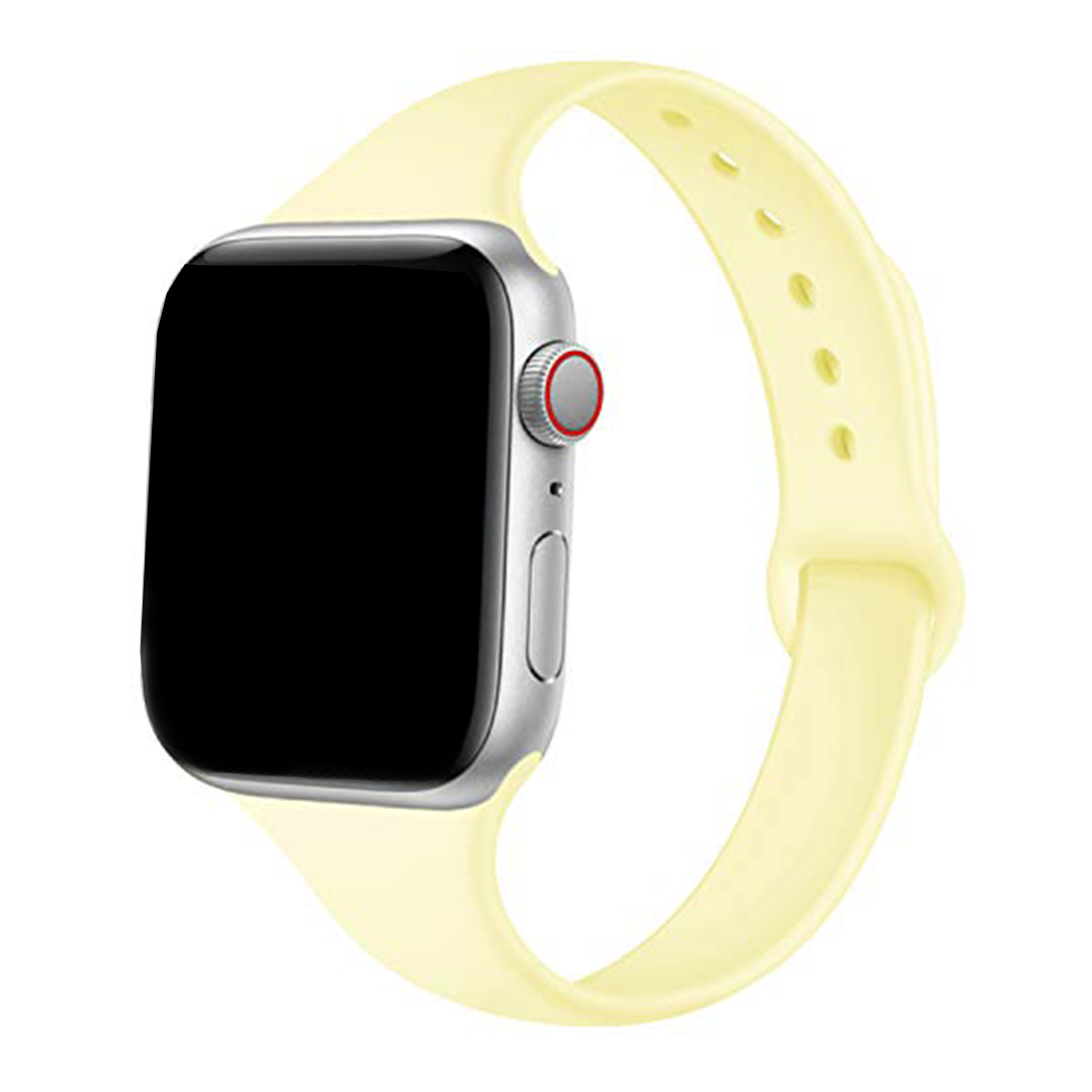 Yellow Slim Silicone Band for Apple Watch, 38mm