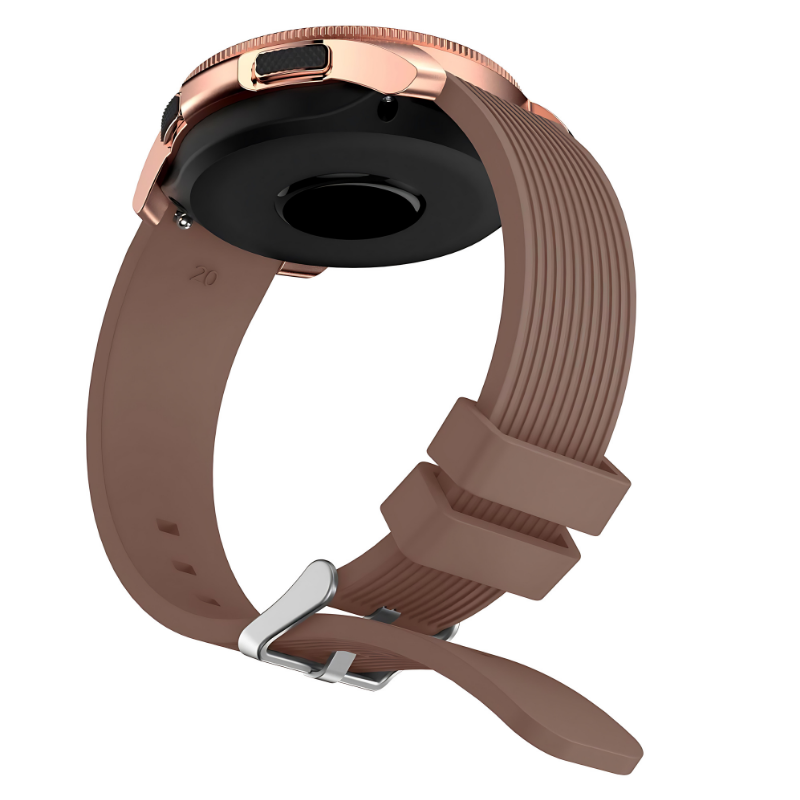 Brown Sport Silicone Band for Samsung Watch in 20mm/22mm